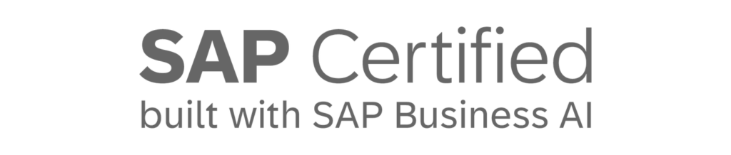 SAP Certified built with SAP Business AI